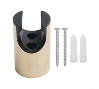 Stainless Steel Handheld Toilet Bidet Sprayer Holder Wall Mount Bracket Compatible with Most Hand Shower Heads and Bathroom Spray Wands, Black(Gold-1)