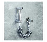 Stainless Steel Handheld Toilet Bidet Sprayer Set with Wall Mounted Chrome Faucet Cold Water Cloth Diaper Sprayer for Baby and Bathroom