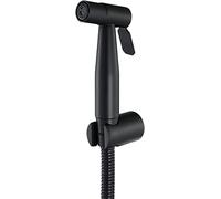 Stainless Steel Handheld Toilet Bidet Sprayer with Wall Mount Self Cleaning Hygienic Shower Faucet for Bathroom Rose Gold (Black)