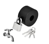 Stainless Steel Handle Lock Keeper - Hard Cover, Door Access Blocker | Security Button Housing with Steel Construction, Prevents the Use of
