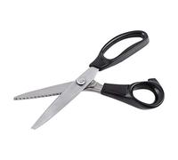 Stainless Steel Handled Round Edge Pinking Shears Scissors for Fabrics, Dressmaking, Sewing, and Arts & Crafts - Sizes 3mm, 5mm, 7mm