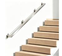 Stainless Steel Handrail, Indoor Staircase Hand Rails, Wall-Mounted Safety Non-Slip Stair Banister, Comfortable Barrier-Free Stair Railing for the Elderly Balustrade Kit(20ft/6m)
