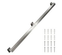 Stainless Steel Handrails for Stairs｜1m 1.5m 2m 300cm 4m 5m Metal Stair Railing Wall-Mounted Barrier-Free Hand Rail｜Indoor Outdoor Banister Grab Rail with Fittings(100cm/39in)