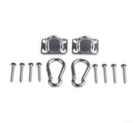 Stainless Steel Hanging Bracket Set 4-Piece High Load | 50lbs load capacity, rust-proof steel, anti-slip coating, secure swing chair support, indoor outdoor use