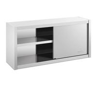 Stainless Steel Hanging Cabinet 120 x 45 cm - Wall-mounted Cabinets by Royal Catering Silver