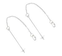 Stainless Steel Hanging Chicken Feeders with Adjustable Chain and Vegetable Skewers for Bird Cage Enrichment and Foraging Stimulation Automatic Feeders