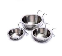 Stainless Steel Hanging Dog Bowls 3pcs for Crates and Cages