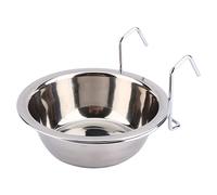 Stainless Steel Hanging Pet Cage Bowl Diner Stainless Steel Dog Food Water Bowl Hanger M