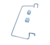 Stainless Steel Hanging Rack with Deep Basket and Garbage Bag Hooks for IGT Table Grills Backyard Barbecue Use (silver)