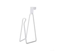 Stainless steel hanging toilet paper holder over the tank with a paper cabinet to keep bathroom essentials organized and within reach (white)
