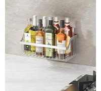 Stainless Steel Hanging Wire Basket Organizer - L 13.78Inch for Cabinet Pantry, Kitchen, Bathroom Storage