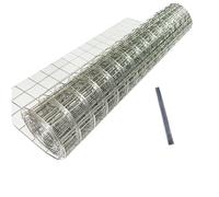 Stainless Steel Hardware Cloth Size:19Gauge 1inch 16inchx8Feet 304 Stainless Steel Welded Wire Mesh Supports Poultry Netting Cage Fence,Keep The Animals Out, Protecting New Plants