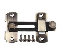 Stainless Steel Hasp Lock for Home and Hotel Security, Suitable for Various Uses Including Sliding Doors (L-Green Bronze)