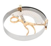 Stainless Steel Hat Calipers, Scissor Type Ring Compass for Size Measurement, Manual Operate Tool for Hat Manufacturers, 49-62 cm