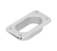 Stainless Steel Hawse Fairlead, Marine Grade 316 Resistant Hawse Pipe for Synthetic Winch Rope, Polished Silver Boat Deck Fitting for Yachts and Ships