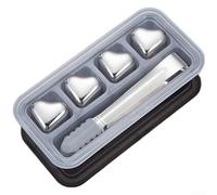 Stainless Steel Heart Ice Cubes Featuring 304 Material Composition For Safe Beverage Contact And Efficient Cold Retention(H)