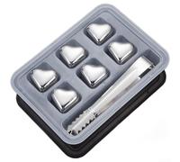 Stainless Steel Heart Ice Cubes Featuring 304 Material Composition For Safe Beverage Contact And Efficient Cold Retention(D)