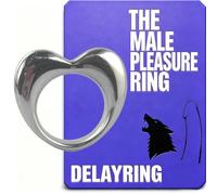 Stainless steel heart-shaped couple ring for male | Love shaped appearance, with a shiny and smooth surface, designed specifically for intimate moments-Q