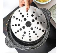 Stainless Steel Heat Conducting Plate 2pcs for Induction Cooktops to Support Casseroles Glass Pots and Non-Magnetic Cooking Vessels (23cm)