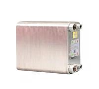 Stainless Steel Heat Exchanger Brazed Plate Type Water Heater Chiller Cooler Counter Flow Chiller Multifunctional Usage(80,Same Side)