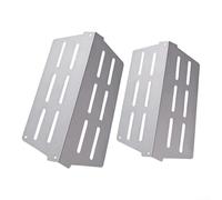 Stainless Steel Heat Plate 2-Pack for Weber Q1000 Q1200 | Fits for weber for genesis 300, stainless steel build, prevents flare-ups, easy install, 2-pack value
