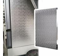 Stainless Steel Heat Shield Board for Refrigerator, Fireproof Oven Thermal Insulation Panel, Magnetic Protection for Gas Pipes & Fridge Sides (40in x 12in)