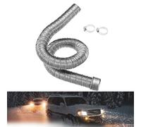 Stainless Steel Heater Exhaust Pipe for Webasto & For Eberspacher Parking Air Heaters, 100 cm / 200 cm, Silver, Rust-Resistant(1M)