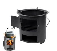 Stainless Steel Heating Burner | Portable camping stove with carry handle for outdoor camping garden picnic winter