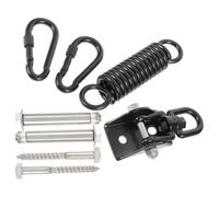 Stainless Steel Heavy Bag Hanger with Shock Absorption for Home Gym | Quiet Rotation, Secure Mounting, Black Finish, Suitable for Punching Bags and Wind Chimes