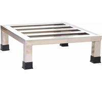 Stainless Steel Heavy Duty Appliance Riser - Durable Floor Bracket For Washer/fridge, Rectangular Shelf Base Stand, Split Ground Pallet Rack 30x30x10cm