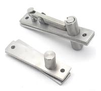Stainless Steel Heavy-Duty Pivot Door Hinge Featuring 360° Rotating Invisible Floor and Ceiling Mount for Bookshelf or Secret Passage Door