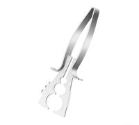 Stainless Steel Herb Stripper Tool for Kale, Chard, Rosemary | Leaf Stripping Tool with 6 Holes, Adjustable Size | Vegetable Prep Kitchen Gadget