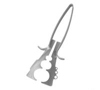 Stainless Steel Herb Stripper Tool for Kale Chard Rosemary Thyme - 6-Size for Leaf Stripping Kitchen Gadget Having Adjustable Pinch Holes 7.08 X 2.45 Inch Dishwasher Secure