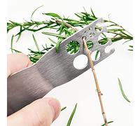 Stainless Steel Herb Strippers, 11 Holes, Kitchen Leaf Stripping Tool for Removing Stems from Herbs & Kale
