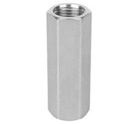 Stainless Steel Hex BSPP Female Thread One Way Air Check Valve, Water Pipe Connection Valve, Precision BSPP Female Fitting for Gas Oil Water Systems, 304 Stainless Steel with 1/8in (3/8")