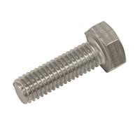 Sealey Stainless Steel Hex Head Set Screw DIN 933 - M8 X 25 A2 - Pack of 50 - S825S