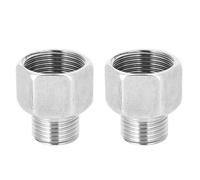 Stainless Steel Hex Reducer Threaded Pipe Adapter Male Thread G1/2 Female Thread G3/4