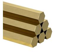 Stainless Steel Hex Rod ， Pack Of 10 H59 Brass Hex Rod 3-6mm x 1000mm For Model Making And Figurine Repair(6x1000mm)