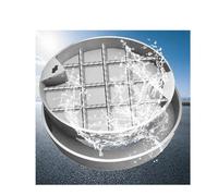 Stainless Steel Hidden Drain Cover, 60x60cm (23.6x23.6in) Inground Grate, Invisible and Strong Sewer Lid for Outdoor Use, Ideal for Landscaping and Drainage Solutions