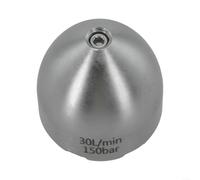 stainless steel high pressure nozzle with front 1 rear 6 spray pattern and 360 degree rotating head for sewer and pipeline cleaning (30L)