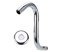 Stainless Steel High Rise S-Curved Goose Arm for Bathroom Extends Heads 8 Inches with Perfect Water Flow