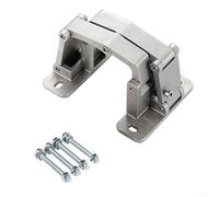 Stainless Steel Hinge 180 Degree, Heavy Duty Door Hinge for Stone and Fire Doors, Strong Load Capacity 50-200kg, Silver Garage Door Hinge with Discreet(50KG)