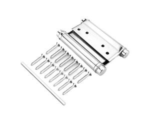 Stainless Steel Hinge 1pc Door Hinge Stainless Steel Cafe Saloon Swing Self Closing Double Action Spring with Screws 3'' 4'' 5'' 6'' 8''(4inch 1pc)