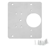 Stainless Steel Hinge Fixing Plate with Mounting Screw Fix The Hinge Side Plate Repair Piece for Wood Furniture Shelves Cabinet