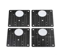 Stainless Steel Hinge Repair Plate for Cabinet Door Side Panel Attachment and Hinge Reinforcement 90x90mm Size (4pcs)