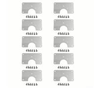 Stainless Steel Hinge Repair Plate for Cabinet Doors Enhance Kitchen Aesthetics with Easy Fixes (10pcs)