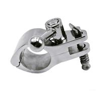 Stainless Steel Hinged Pipe Clamp Built for Bimini Top Structural Integration on Aluminum and Fiberglass Boats (25mm)