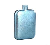 Stainless Steel Hip Flask 8oz Leak-Proof for Men(Blue 180ML)