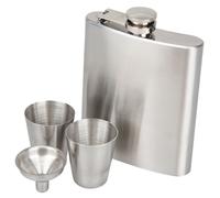 Stainless Steel Hip Flask for Liquor Whisky Cap Funnel Drinkware Drinker Mini Bottle with