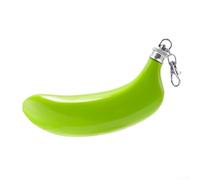 Stainless Steel Hip Flask in Banana Shape 5 oz Capacity for Whiskey Rum Vodka Carry Bottle for Outdoor Adventures and Social Events (green)